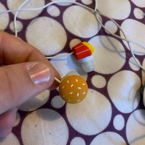 Fun hamburger fries and soda headphones Never Used. - Picture 2 of 5